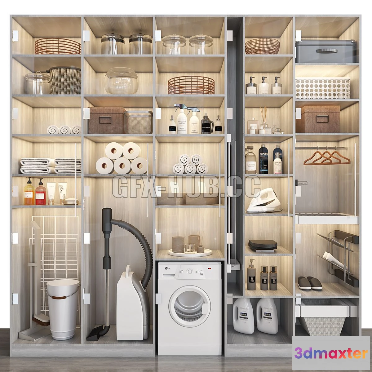 1560968 - Bathroomset 107 (laundry) 3D Max