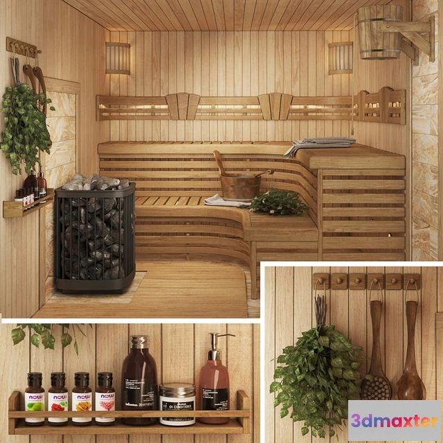 1561110 - Bath set bathhouse 3D Max