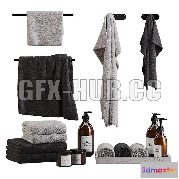 1561822 - Towels 12 3D Max