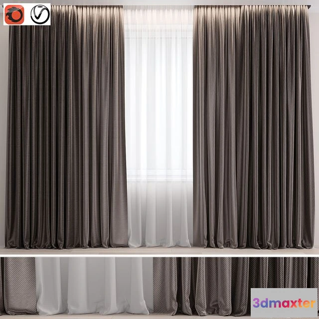 1562935 - Curtains set 05 3D Max