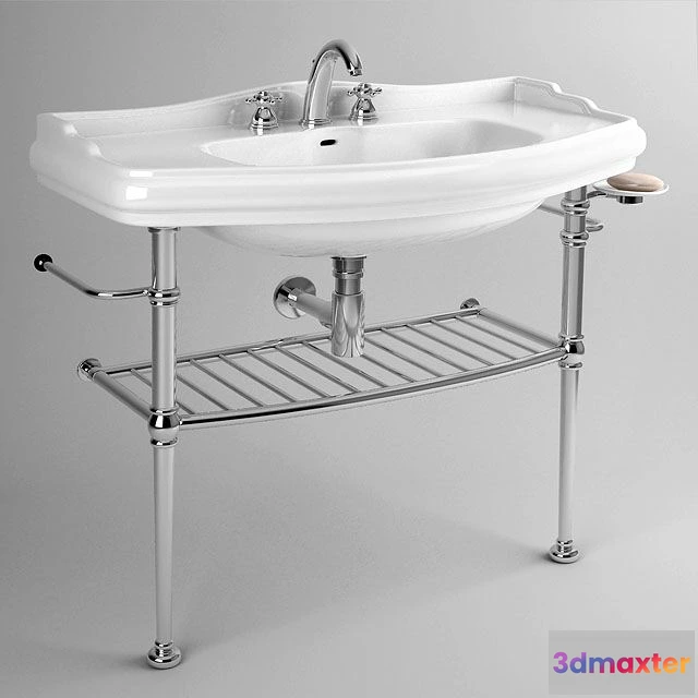 1563075 - Kerasan Retro 1000h545mm with the console 3D Max