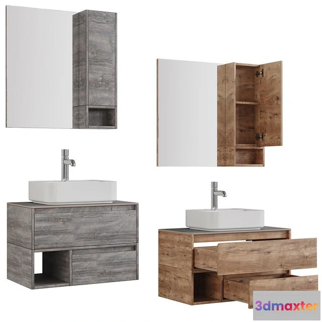 1564910 - STWORKI Karlstad 60 75 90 rustic oak rochelle 3D Max