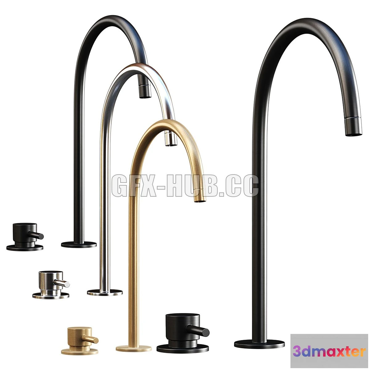 1565896 - Iconico mixer A-LE23 Metal bathroom mixer 3D Max