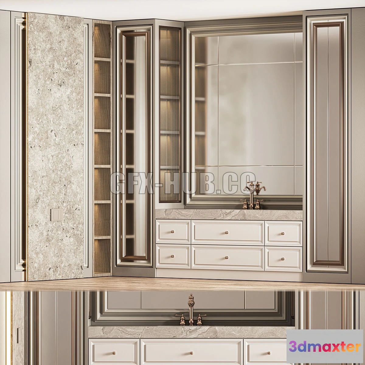 1566192 - Bathroom Furniture Set 15 3D Max