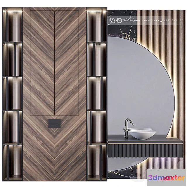 1566434 - Bathroom furniture Bath Set 21 3D Max