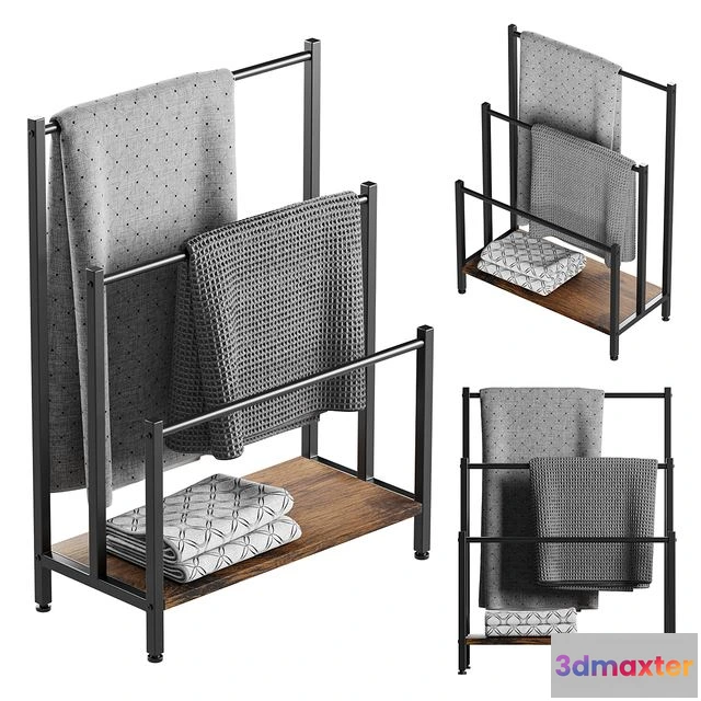 1568922 - Freestanding rack for towels and blankets HOOBRO 3D Max