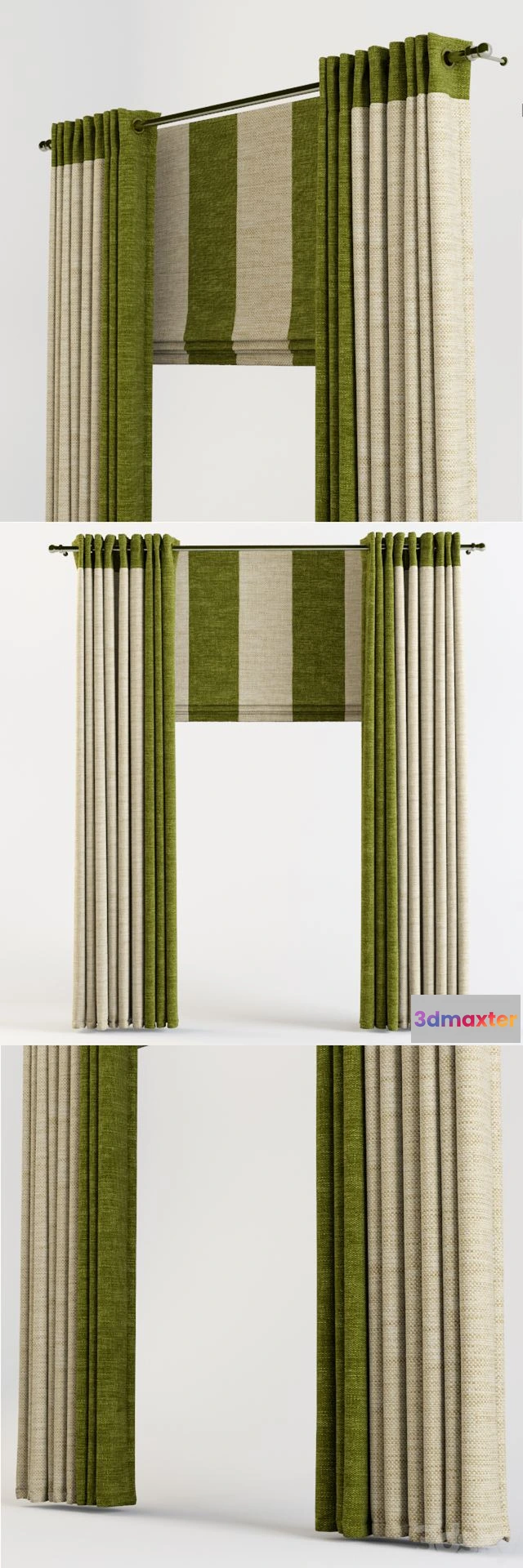 1569298 - Curtains on the eyelets 3D Max