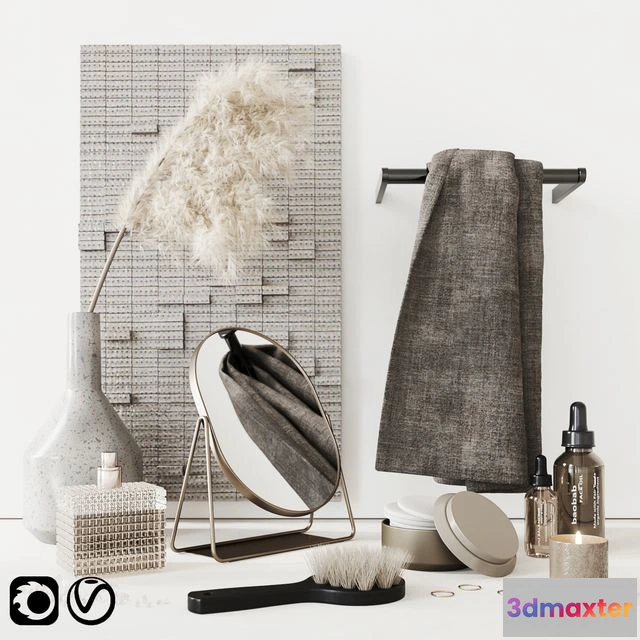 1569690 - Beige Bathroom Set 3D Max