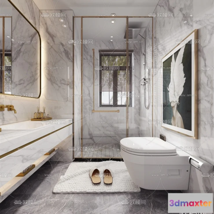 1570202 - Luxury Style Interior 3D Blocks - Bathroom 3D Model - 275 3D Max