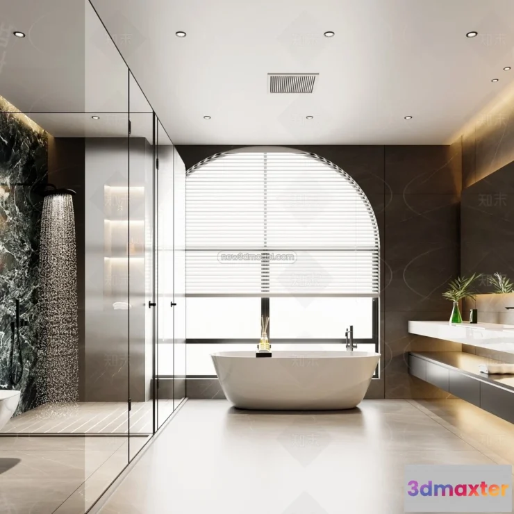 1570236 - Minimalist Style Interior 3D Blocks - Bathroom 3D Model - 251 3D Max