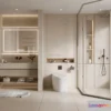 1570246 - Cream Style Interior 3D Blocks - Bathroom 3D Model - 271 3D Max