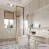 1570250 - Cream Style Interior 3D Blocks - Bathroom 3D Model - 273 3D Max