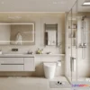 1570252 - Cream Style Interior 3D Blocks - Bathroom 3D Model - 274 3D Max
