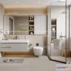1570264 - Cream Style Interior 3D Blocks - Bathroom 3D Model - 280 3D Max