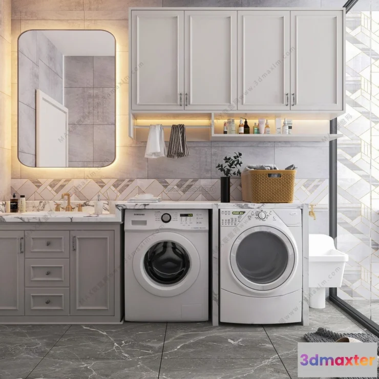 1570346 - Europe Style Interior 3D Blocks - Bathroom 3D Model - 321 3D Max