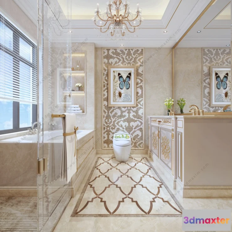 1570352 - Europe Style Interior 3D Blocks - Bathroom 3D Model - 324 3D Max