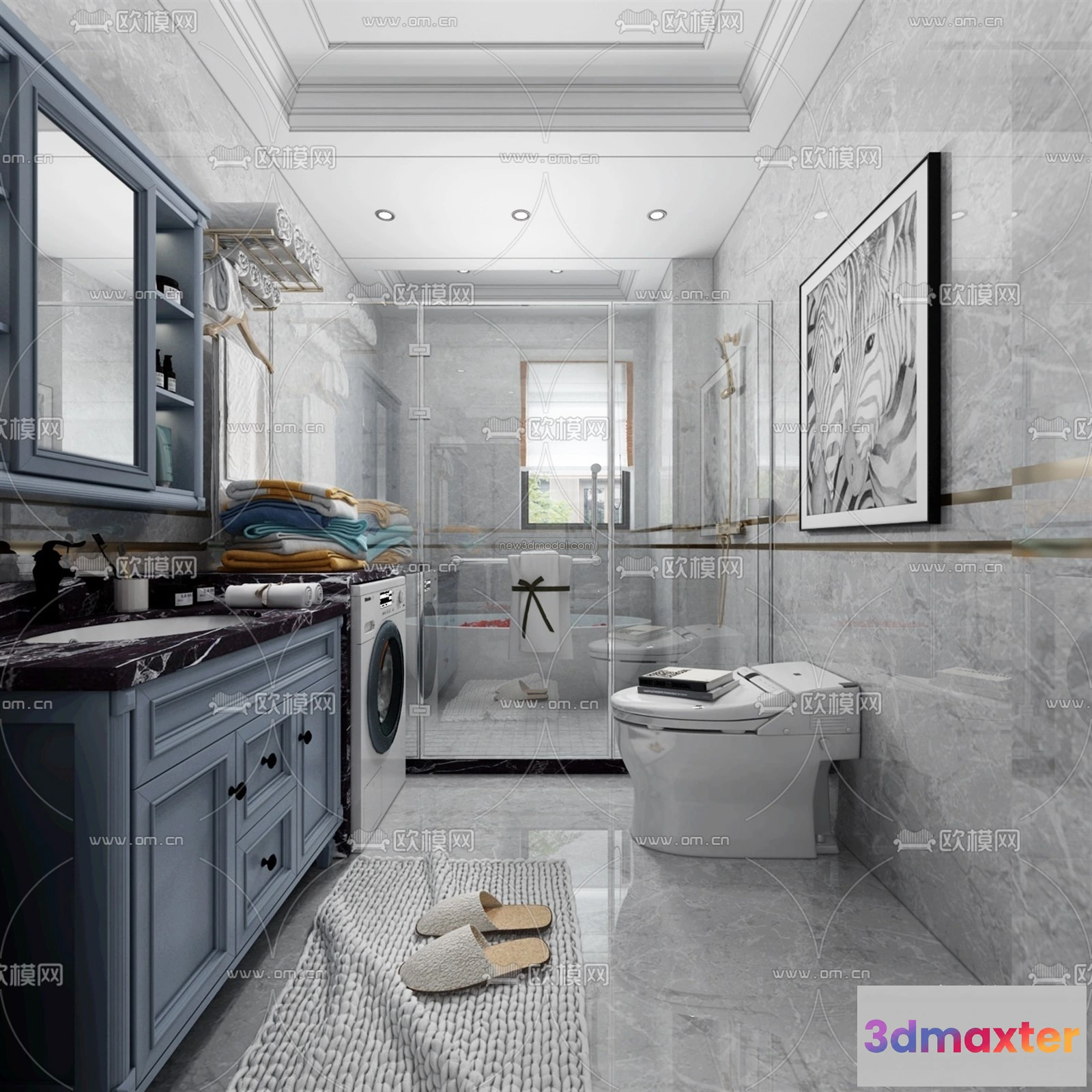 1570370 - Europe Style Interior 3D Blocks - Bathroom 3D Model - 333 3D Max