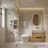 1570464 - Modern Style Interior 3D Blocks and 3D Models - Bathroom 3D Scene - 636 3D Max