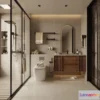 1570466 - Modern Style Interior 3D Blocks and 3D Models - Bathroom 3D Scene - 637 3D Max