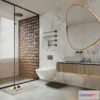 1570474 - Modern Style Interior 3D Blocks and 3D Models - Bathroom 3D Scene - 641 3D Max