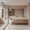 1570482 - Modern Style Interior 3D Blocks and 3D Models - Bathroom 3D Scene - 645 3D Max