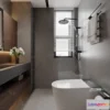 1570484 - Modern Style Interior 3D Blocks and 3D Models - Bathroom 3D Scene - 646 3D Max