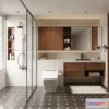 1570488 - Modern Style Interior 3D Blocks and 3D Models - Bathroom 3D Scene - 648 3D Max