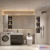 1570502 - Modern Style Interior 3D Blocks and 3D Models - Bathroom 3D Scene - 655 3D Max