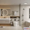 1570504 - Modern Style Interior 3D Blocks and 3D Models - Bathroom 3D Scene - 656 3D Max