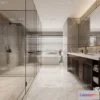 1570520 - Modern Style Interior 3D Blocks and 3D Models - Bathroom 3D Scene - 664 3D Max