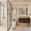 1570528 - Modern Style Interior 3D Blocks and 3D Models - Bathroom 3D Scene - 668 3D Max