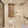 1570534 - Modern Style Interior 3D Blocks and 3D Models - Bathroom 3D Scene - 671 3D Max