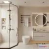 1570536 - Modern Style Interior 3D Blocks and 3D Models - Bathroom 3D Scene - 672 3D Max