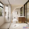 1570540 - Modern Style Interior 3D Blocks and 3D Models - Bathroom 3D Scene - 674 3D Max