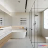1570546 - Modern Style Interior 3D Blocks and 3D Models - Bathroom 3D Scene - 677 3D Max