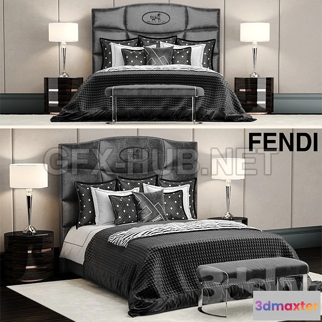 1074092 - Bed Fendi George Bed - 207649