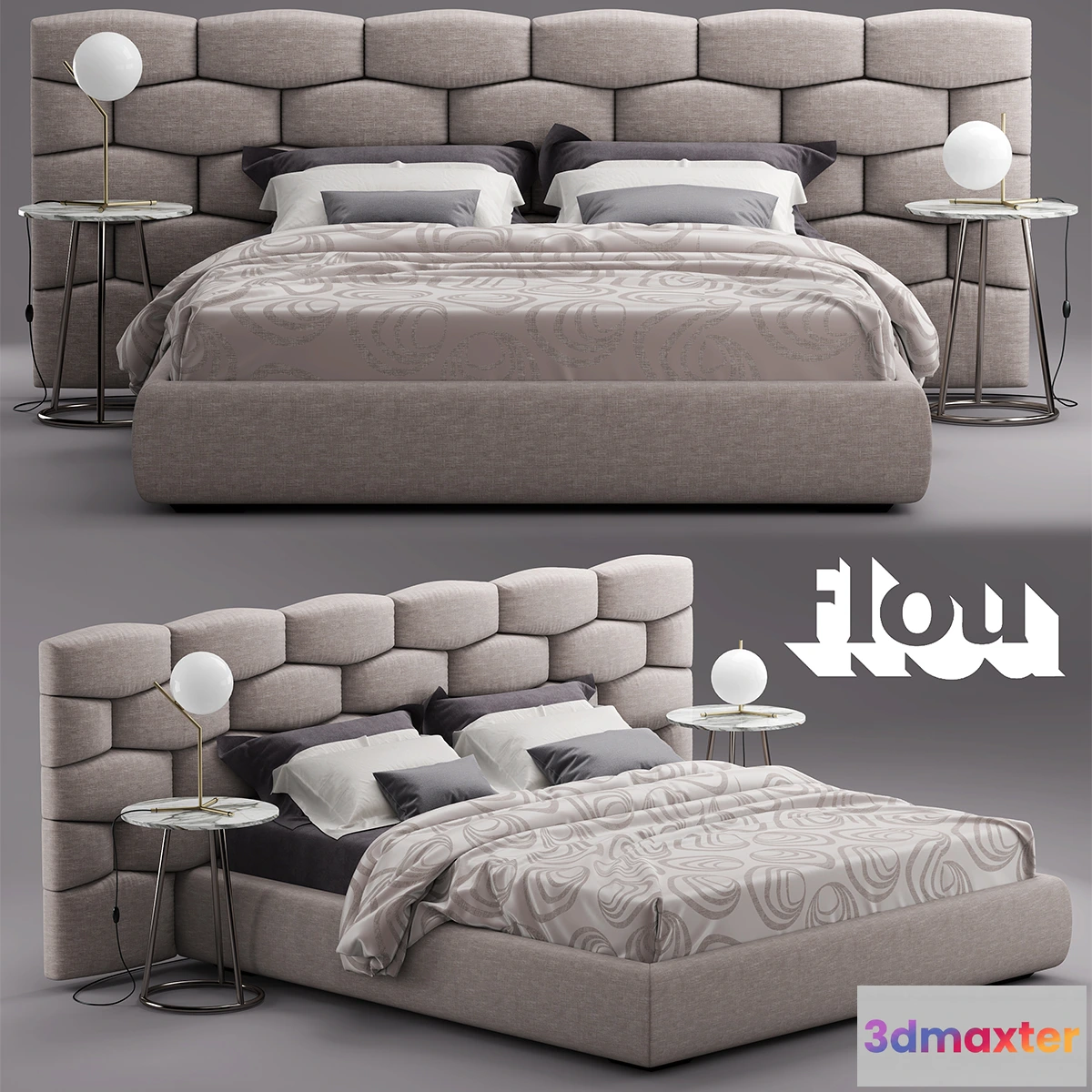 1074104 - Bed Flou MAJAL Bed - 207661
