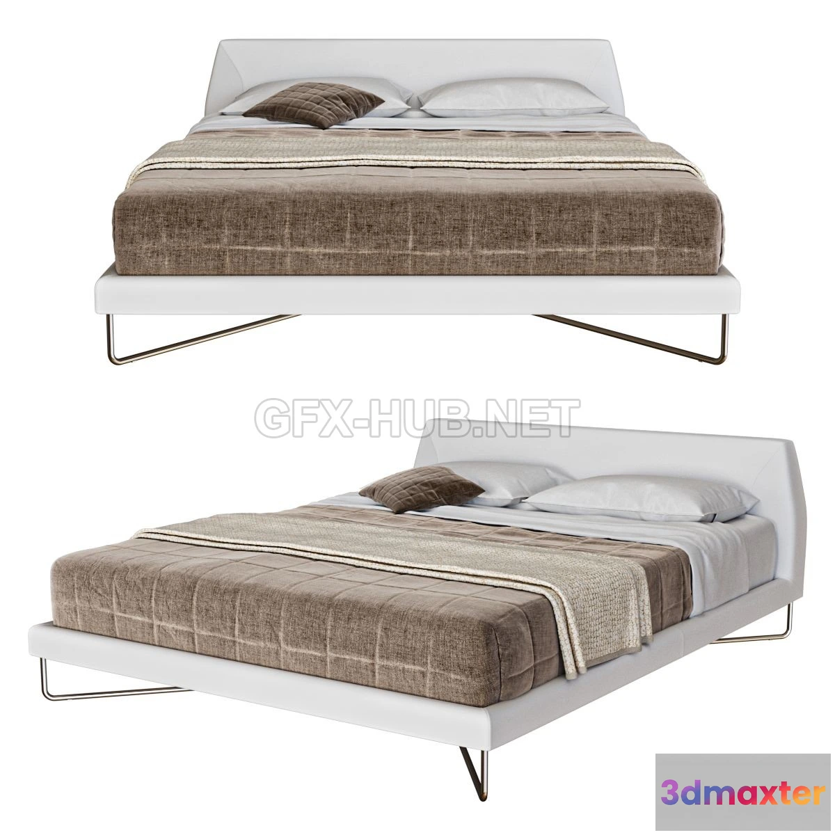 1074182 - Bed Novamobili Chocolate - 207739