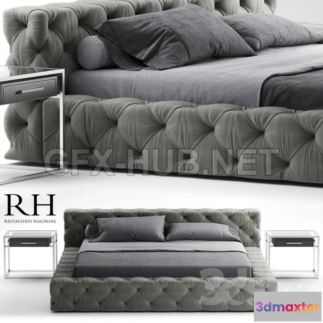 1074202 - Bed RH Soho Bed - 207759