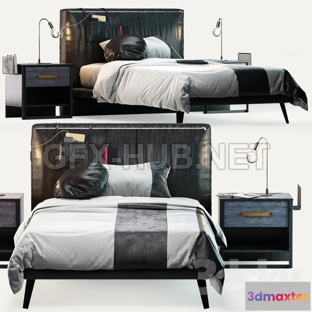1076970 - Cilek Dark Metal Bed - 210527