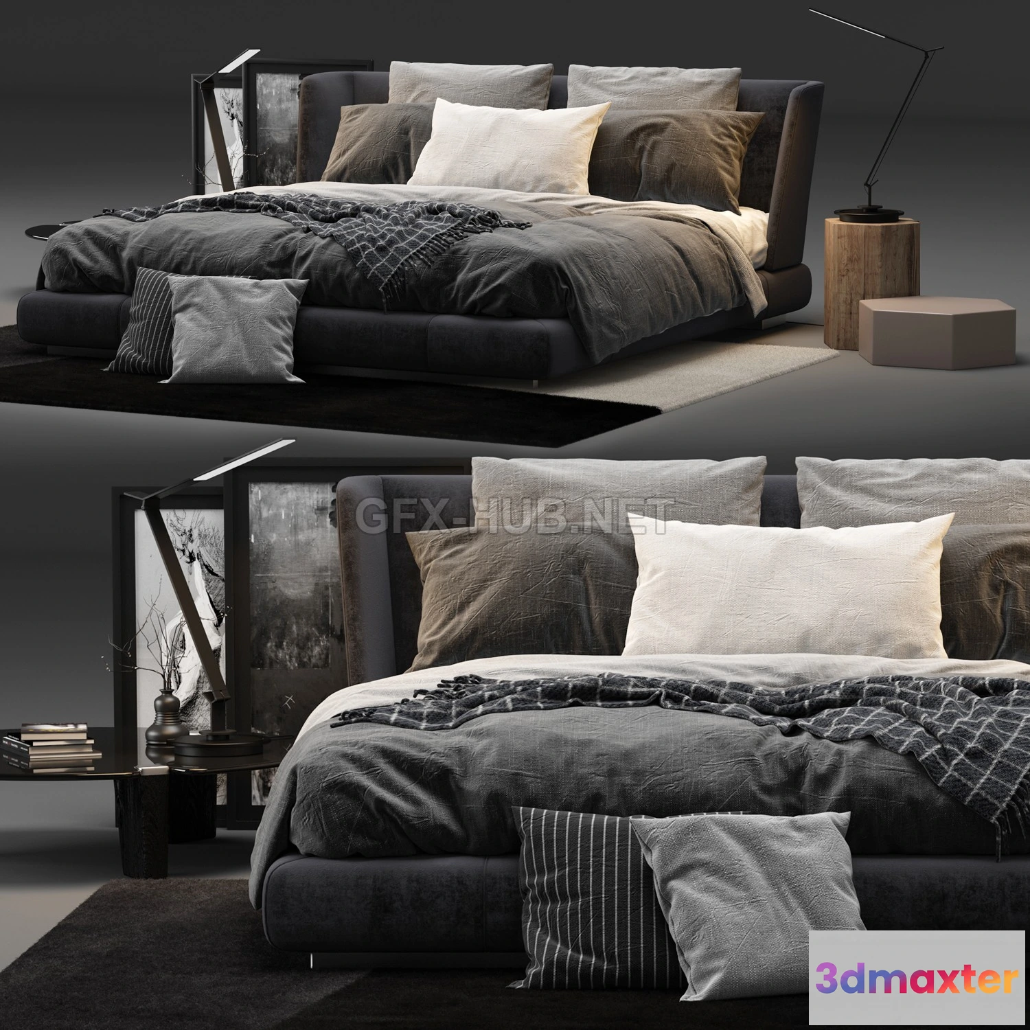 1077942 - Creed Bed by Minotti (Vray) - 211499