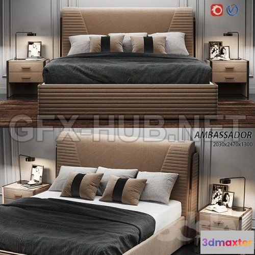 1080300 - Estetica Ambassador bed 3d model - 213857