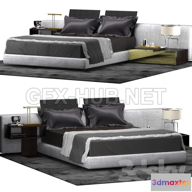 1086780 - Minotti YANG BED WIDE - 220337