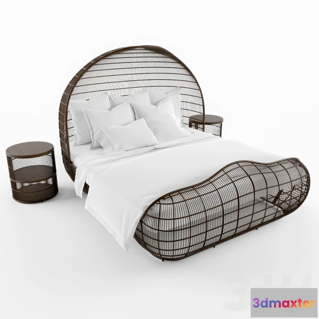 1088382 - outdoor rattan bed - 221939
