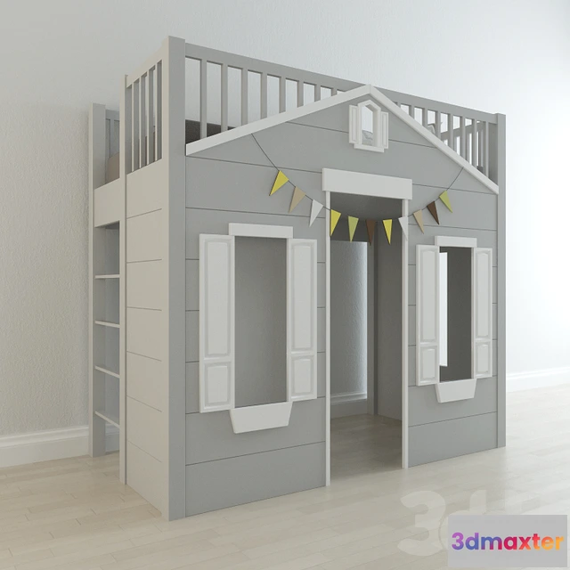 1089124 - Playhouse Loft Bed - 222681