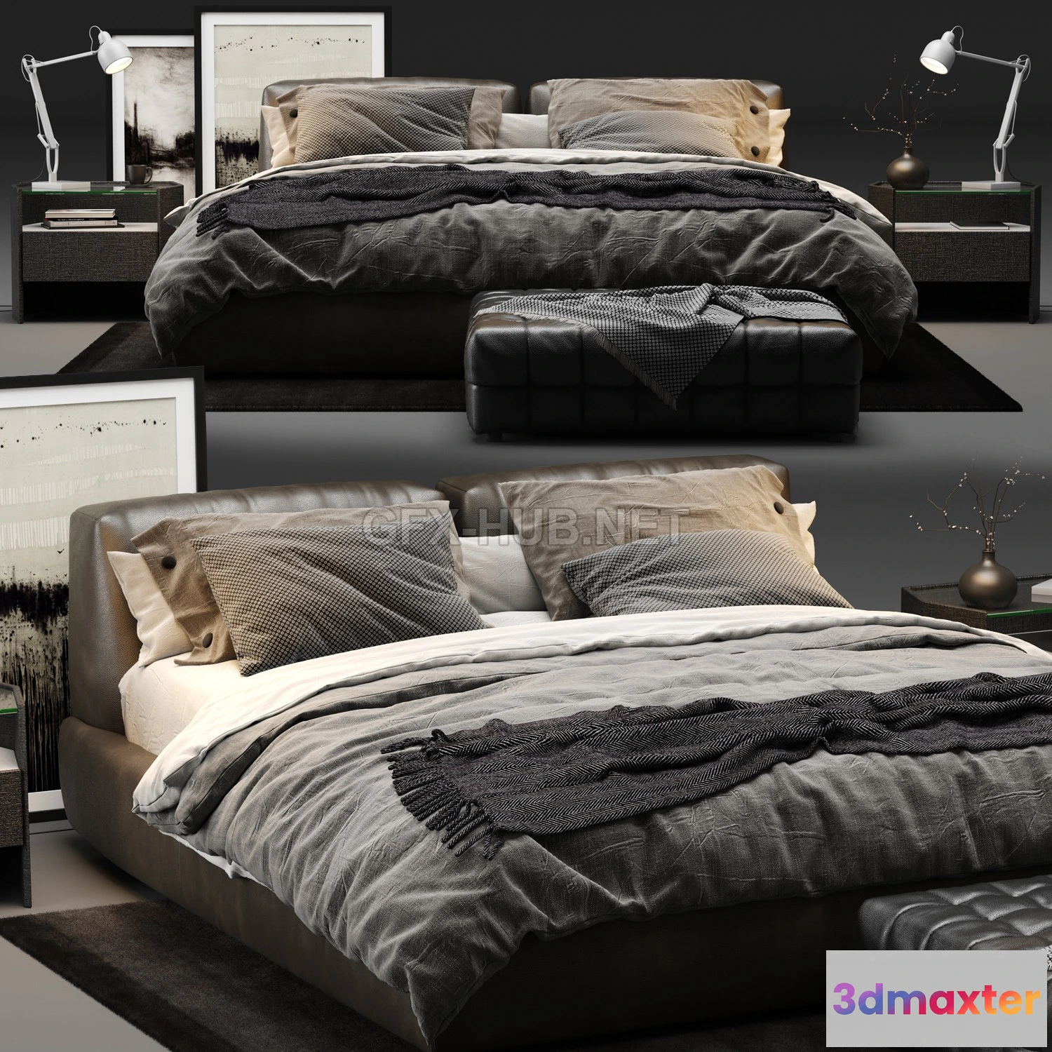 1089220 - Poliform - Bolton Bed - 222777