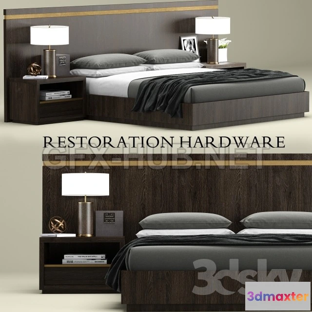 1090292 - RH Modern Bezier bed - 223849