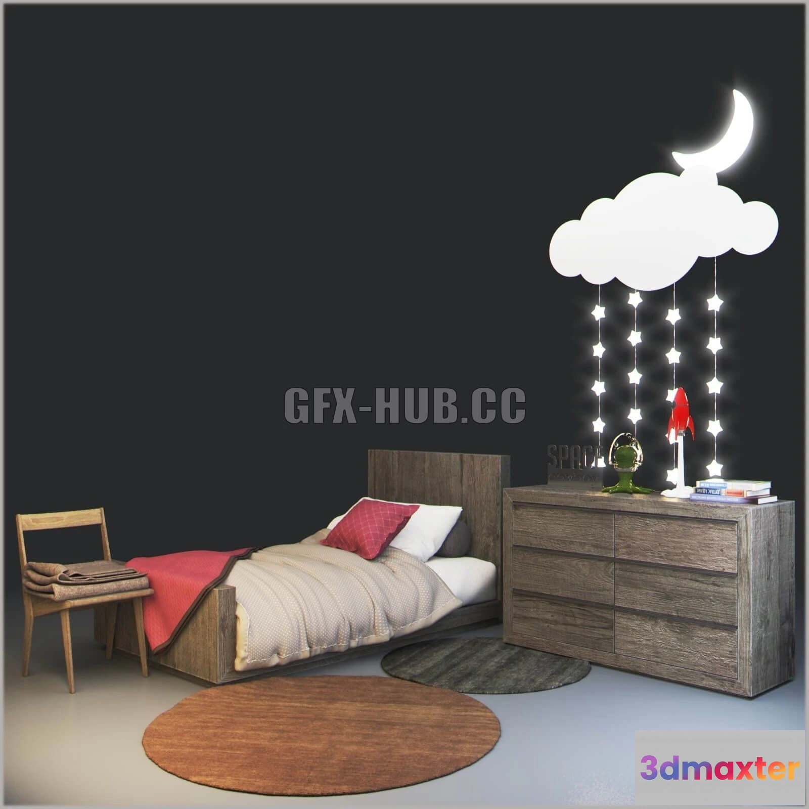 1090314 - RH Thayer platform bed - 223871