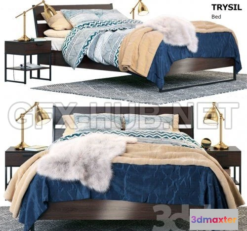 1093990 - TRYSIL bed by IKEA 3d model - 227547