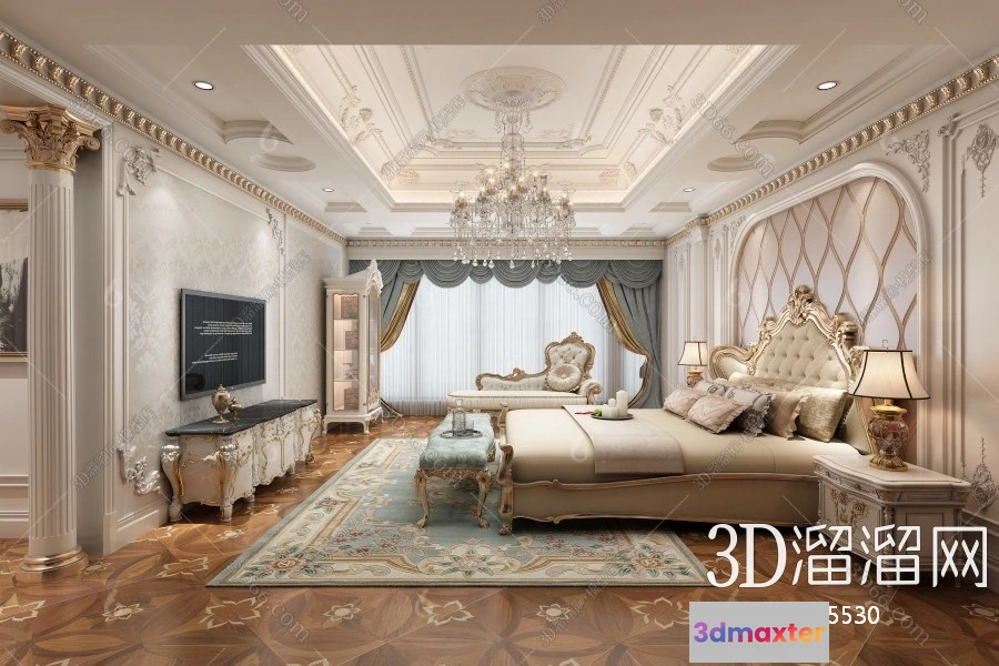 1109726 - Bedroom 3D Scenes - European - 0140